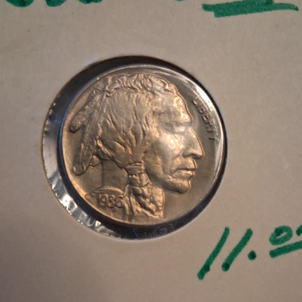 1936s United STATES Indian Head Or BUFFALO NICKEL